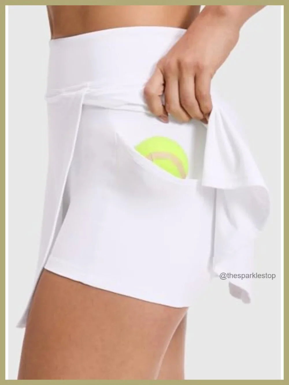 Butterlift High Rise Side Slit Golf Skirt with Built-in Shorts and Pockets
